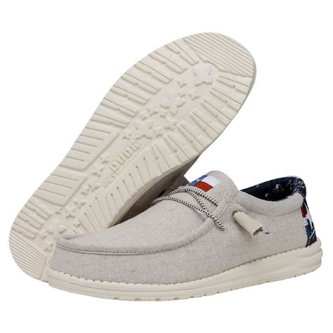 wally texas canvas|HEYDUDE Wally Texas Canvas Men’s Casual Shoe